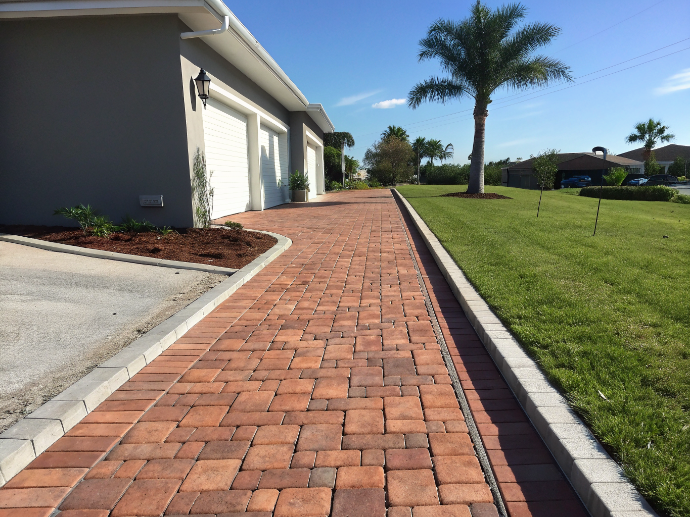 Hand-Laid Brick Driveway